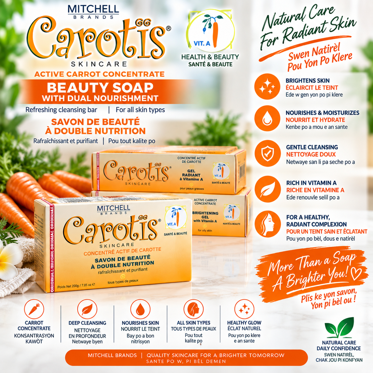 Carotis Beauty Bar Soap – Brightening & Moisturizing Soap for a Radiant Complexion