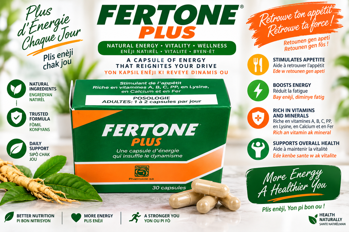 Fertone Plus – Natural Appetite Stimulant & Energy Booster Syrup